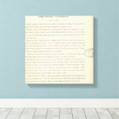 Text Page Caroline County Canvas Afdruk (Insitu (Houten vloer))