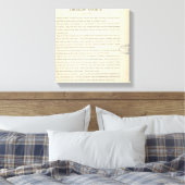 Text Page Caroline County Canvas Afdruk (Insitu (Slaapkamer))