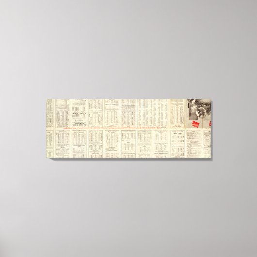 Text Page Chicago Milwaukee en St Paul Railway Canvas Afdruk (Voorkant)