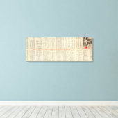 Text Page Chicago Milwaukee en St Paul Railway Canvas Afdruk (Insitu (Houten vloer))