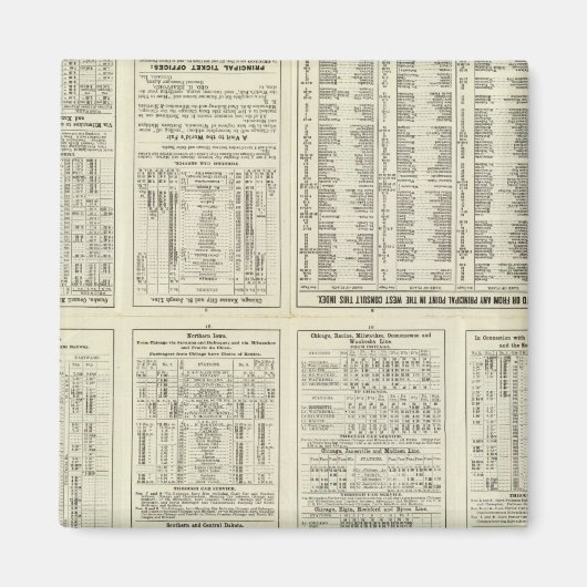 Text Page Chicago Milwaukee en St Paul Railway Magneet (Voorkant)