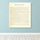 Text Page Harford County Canvas Afdruk (Insitu (Houten vloer))