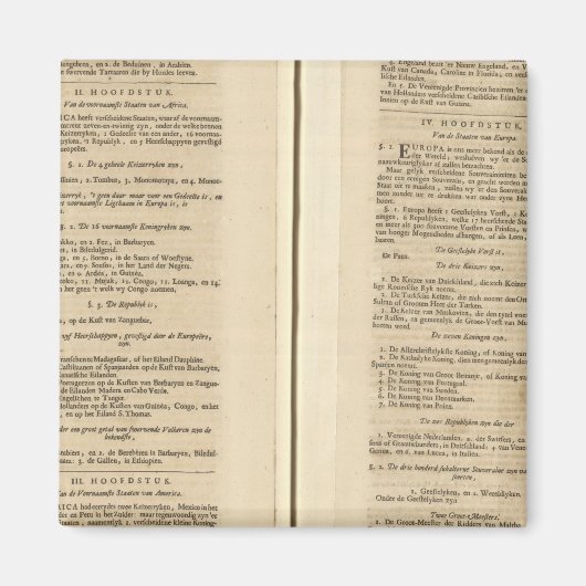 Text Page New World Atlas Magneet (Voorkant)