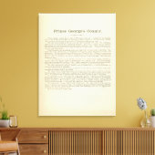 Text Page Prince George's County Canvas Afdruk (Insitu (Woonkamer))