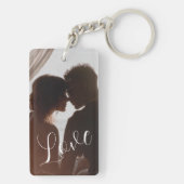 Text Photo and personalised photo collage keychain (achterkant)