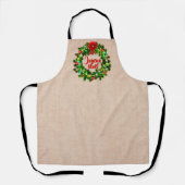 Text Tablier Joyeux Noël bewerken Schort (Voorkant)