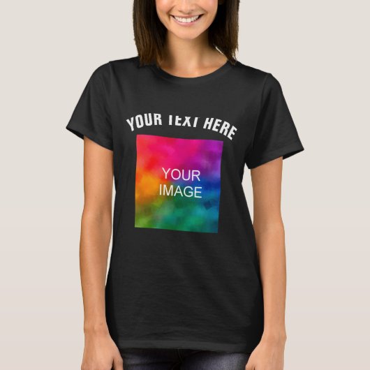 Text Upload Photo Template Boys Kids Modern _1  T-shirt (Voorkant)