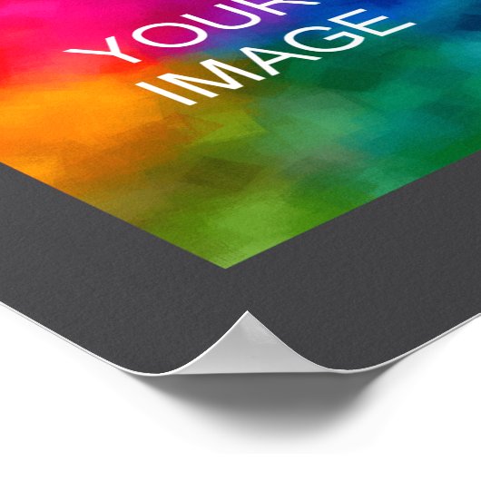 Text Upload Photo Template Boys Kids Modern _2  Poster (Hoek)