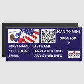 Texticoin Scan naar mijn QR-code magneet (Voorkant / Achterkant)