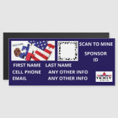 Texticoin Scan naar mijn QR-code magneet (Voorkant / Achterkant)