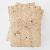  textiel Antiek beige Land Rustic Inpakpapier Vel (In situ)