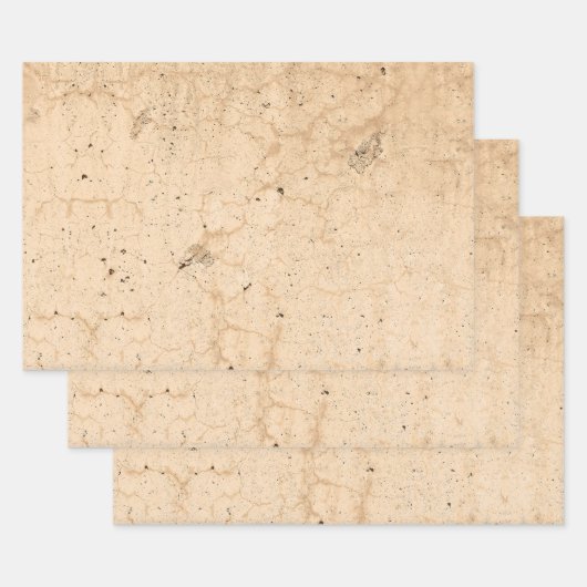textiel Antiek beige Land Rustic Inpakpapier Vel (Set)