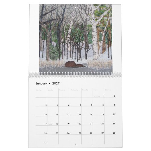 Textiel Art Calendar Kalender (Jan 2027)