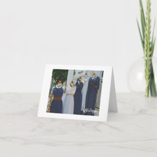 Textiel Art Greece Notecard Kaart