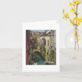 Textiel Art Venice Notecard Kaart (Gele Bloem)