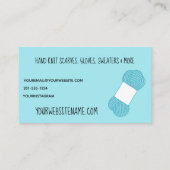 Textiel Artisan Knitter Yarn Visitekaartje (Achterkant)