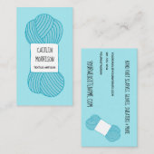 Textiel Artisan Knitter Yarn Visitekaartje (Voorkant / Achterkant)
