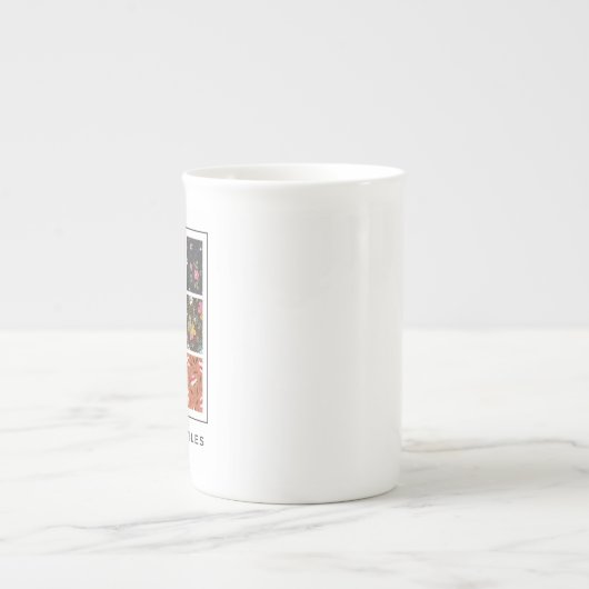 " textiel" | Chinese Mok met fijn bot (Voorkant)