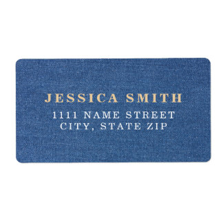 Textiel foto, stof blauw, mode jean denim etiket