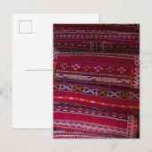 Textiel Kussen Patronen Briefkaart (Voorkant / Achterkant)
