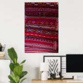 Textiel Kussen Patronen Poster (Thuiskantoor)