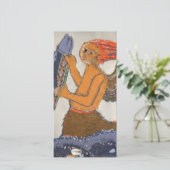 Textiel Meermin Telefoon Feestdagenkaart (Staand voorkant)