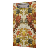 Textiel met een herhalend bloempatroon klembord (Links)