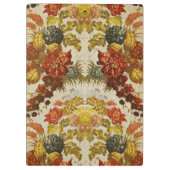 Textiel met een herhalend bloempatroon klembord (Achterkant)