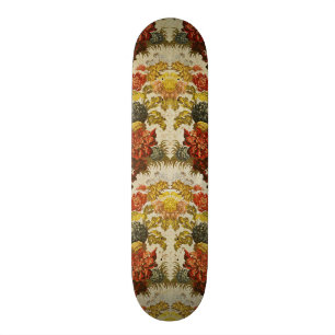 Textiel met een herhalend bloempatroon persoonlijk skateboard