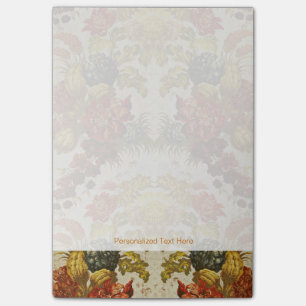 Textiel met een herhalend bloempatroon post-it® notes