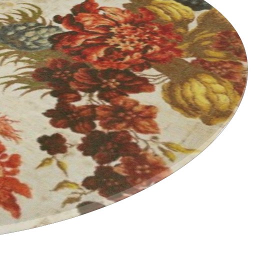 Textiel met een herhalend bloempatroon snijplank (Hoek)