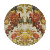 Textiel met een herhalend bloempatroon snijplank (Voorkant)