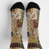 Textiel mozaïek in vintage stijl. sokken (Top)