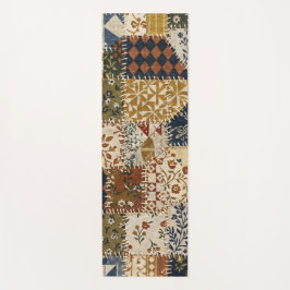 Textiel mozaïek in vintage stijl. yogamat