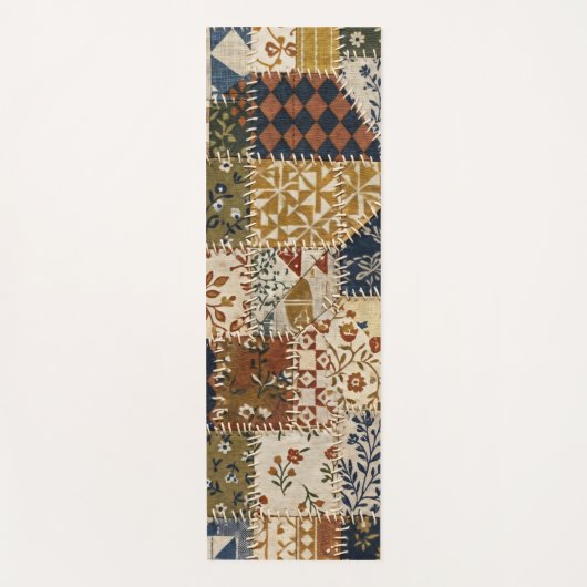 Textiel mozaïek in vintage stijl. yogamat (Voorkant)