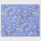 textiel naadloos met blauwe bloemen. decora cadeaupapier (Vlak)