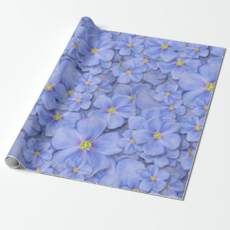 textiel naadloos met blauwe bloemen. decora cadeaupapier