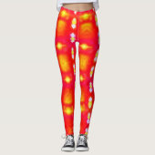 Textiel tegel-achtige textuur leggings (Voorkant)