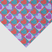 Textiel Volkskunst Hart Patroon Geruit Tissuepapier (Detail)