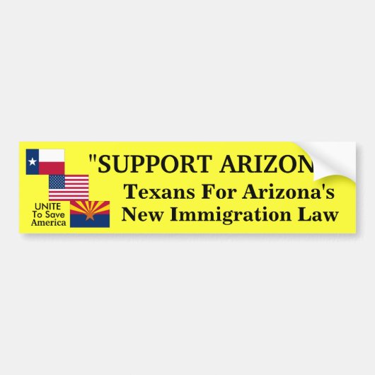 textiel voor Arizona "Officiële" Bumpersticker (Voorkant)
