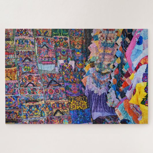 Textiel Wand Explosie van Kleur Legpuzzel (Horizontaal)