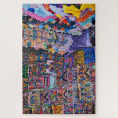 Textiel Wand Explosie van Kleur Legpuzzel (Verticaal)