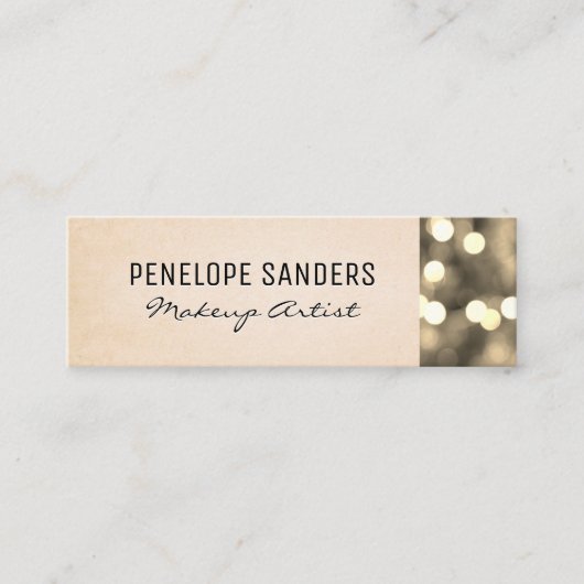 Textielachtergrond | Bokeh Mini Visitekaartje (Voorkant)