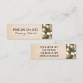 Textielachtergrond | Bokeh Mini Visitekaartje (Voorkant / Achterkant)