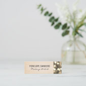 Textielachtergrond | Bokeh Mini Visitekaartje (Staand voorkant)