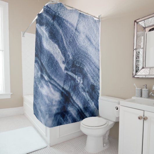 Textielachtergrond Douchegordijn (In situ)