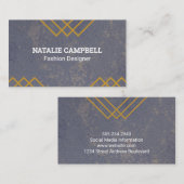 Textielachtergrond | Lijnpatronen Visitekaartje (Voorkant / Achterkant)