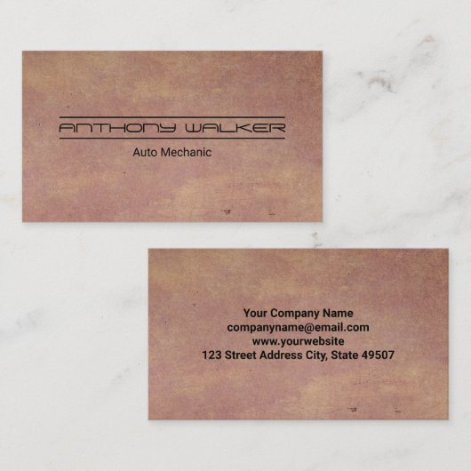 Textielachtergrond Visitekaartje (Voorkant / Achterkant)