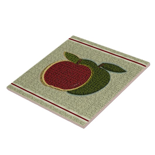 Textielappelen Tegeltje (Zijkant)