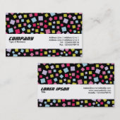 Textielband - Cascading Colors Visitekaartje (Voorkant / Achterkant)